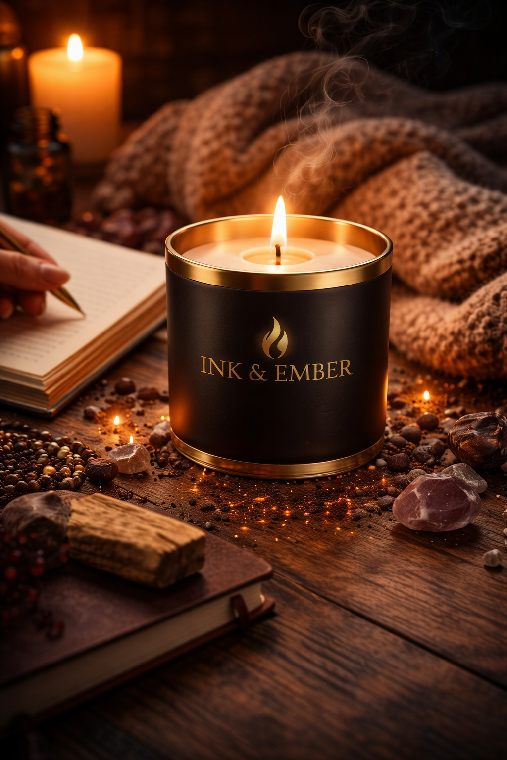 Ignite Within with Ink and Ember handmade Signiture Candle
